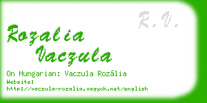 rozalia vaczula business card